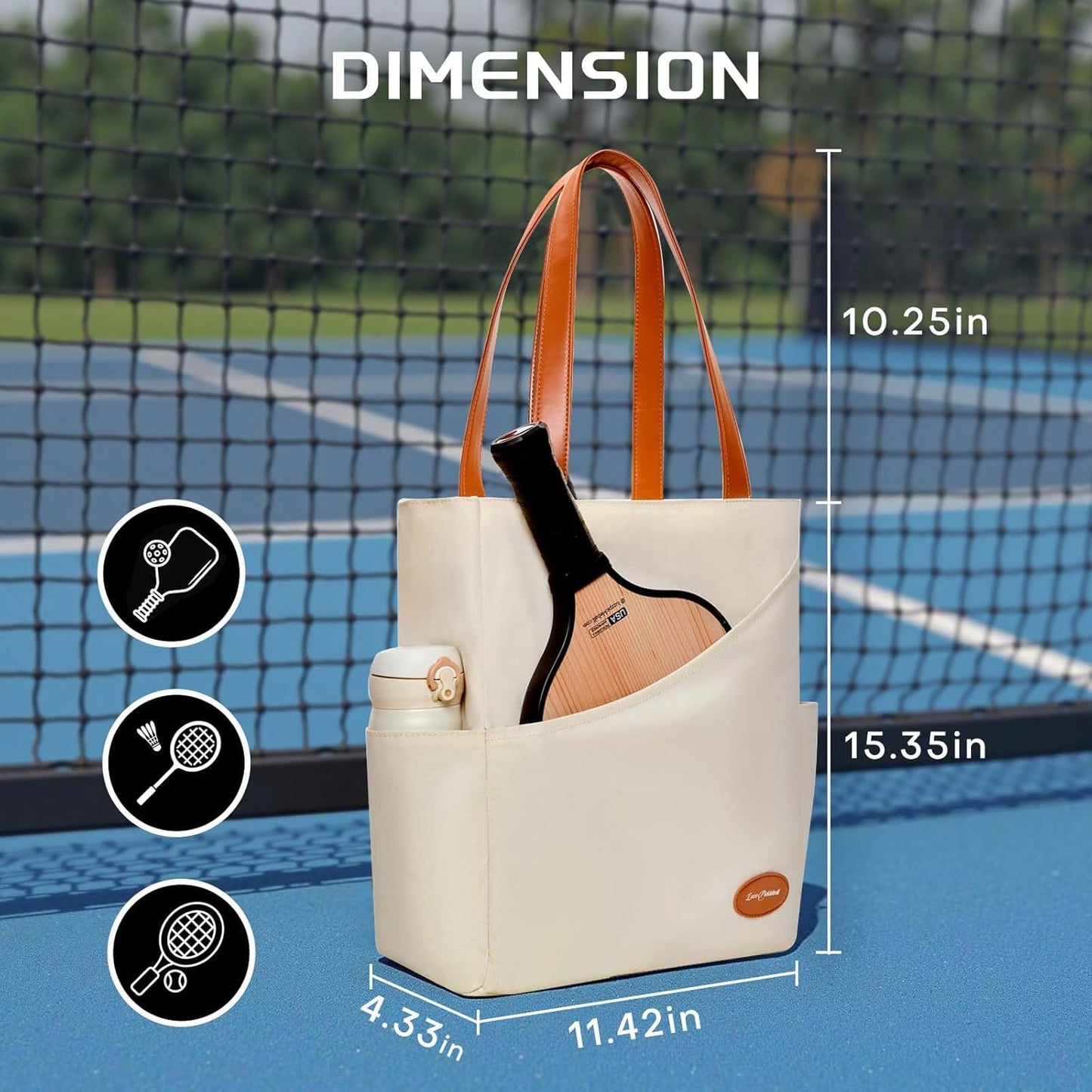 Luzz Versatile Pickleball Paddle Shoulder Bag detail image 9