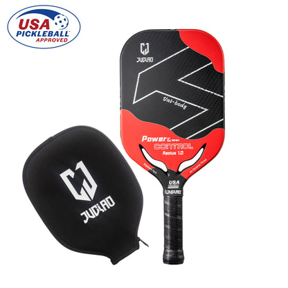 Juciao Aeolus 1.0 pickleball paddle in Red Black