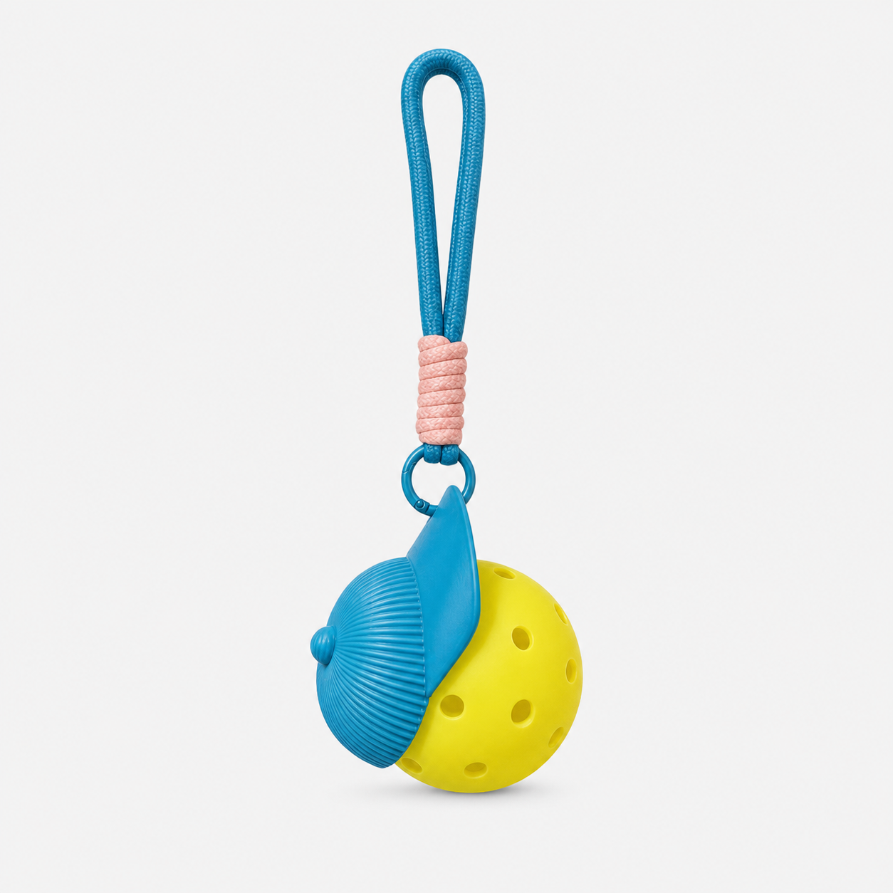 RallyWell Pickleball Cap Keychain with Ball