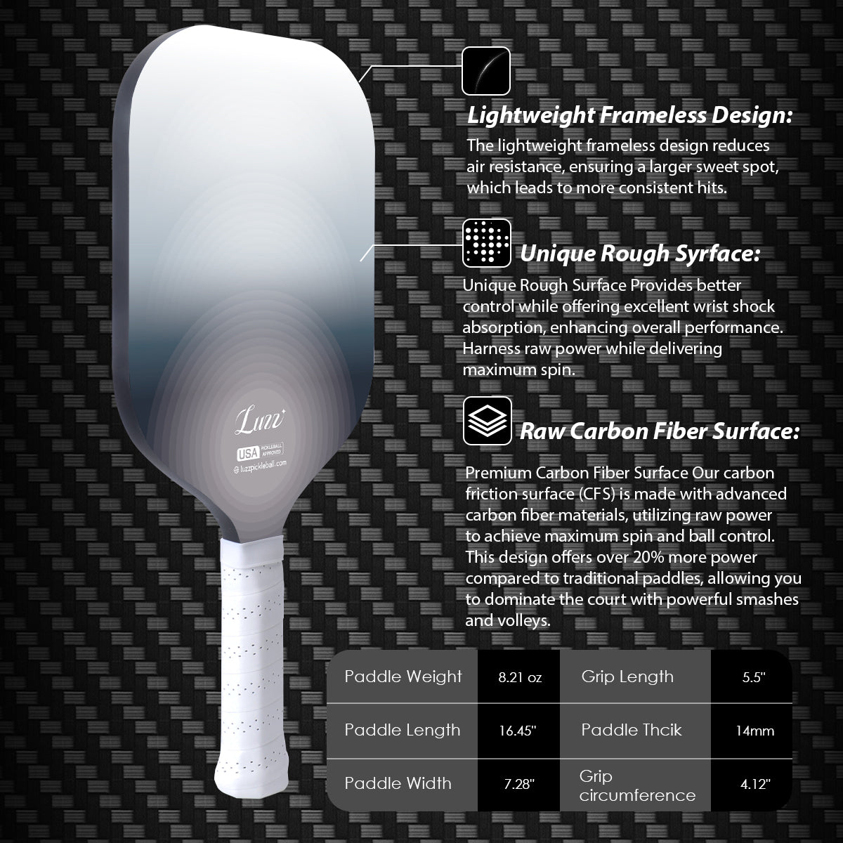 Luzz Ultra Fog Original Paddle detail image 12