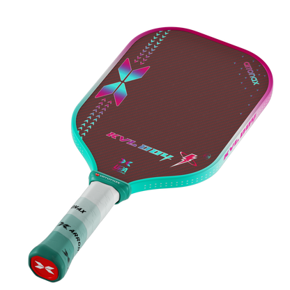 Arronax KVL004 Gen4 Kevlar pickleball paddle angled product detail