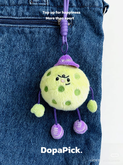 RallyWell Pickleball Plush Keyring & Bag Charm