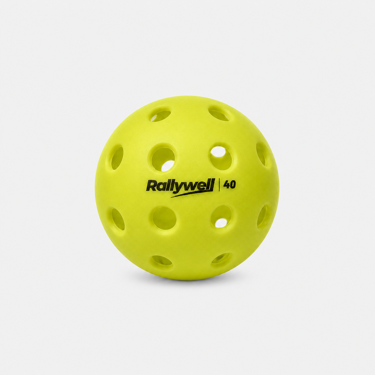 RallyWell 40-Hole Injection-Moulded Training Pickleball Balls