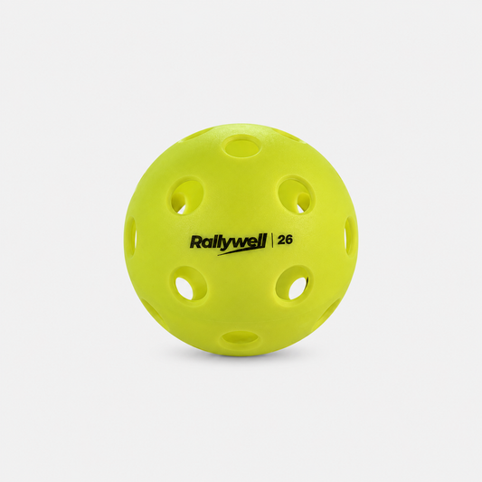 RallyWell 26-Hole Injection-Moulded Indoor Pickleball Balls