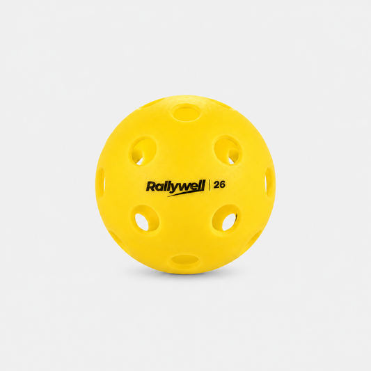 RallyWell 26-Hole Injection-Moulded Indoor Pickleball Balls