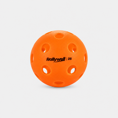 RallyWell 26-Hole Injection-Moulded Indoor Pickleball Balls