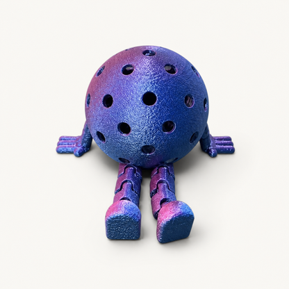 RallyWell Pickleball Buddy Figurine in Cosmic Purple