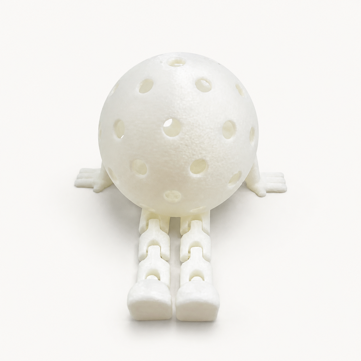 RallyWell Pickleball Buddy Figurine in Glow Ghost