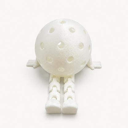 RallyWell Pickleball Buddy Figurine in Glow Ghost