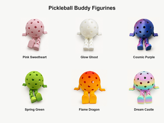 RallyWell Pickleball Buddy Figurines in six designs