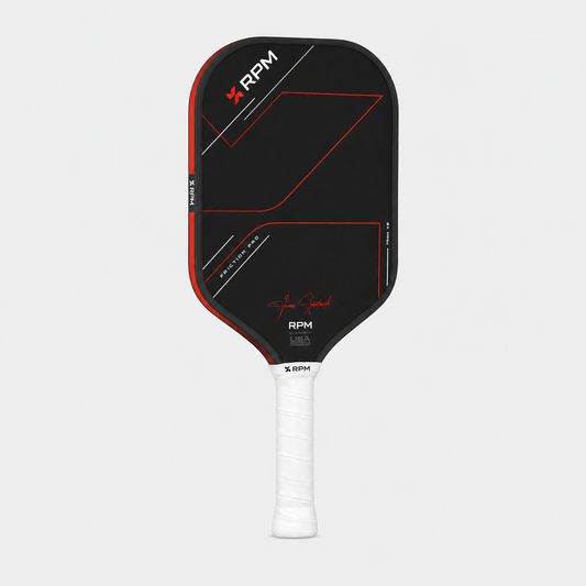 RPM Friction Pro V2 16mm Elongated pickleball paddle with USAP approved mark